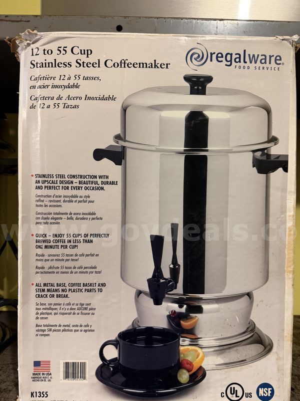 Regalware Stainless Steel Coffeemaker 12-55 Cups