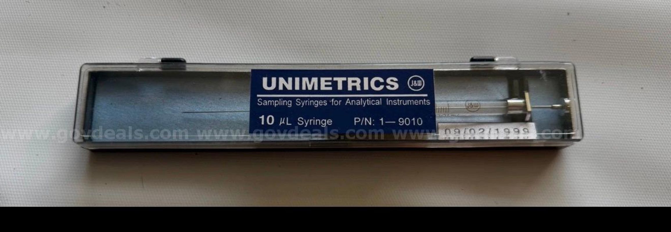 LOT OF 6x UNIMETRICS 10uL Part 1-9010 Reusable Graduated Glass Syringe SS Hub Plunger SHIPPING AVAILABLE