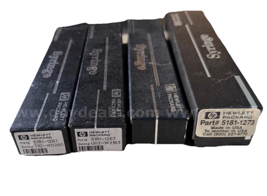 4x HP Lot Of 5181-1273, 5181-1267 GC syringes, excellent condition SHIPPING AVAILABLE