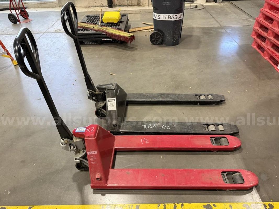 Pallet Trucks, Uline, 5500 and 7700lbs, Qty 2