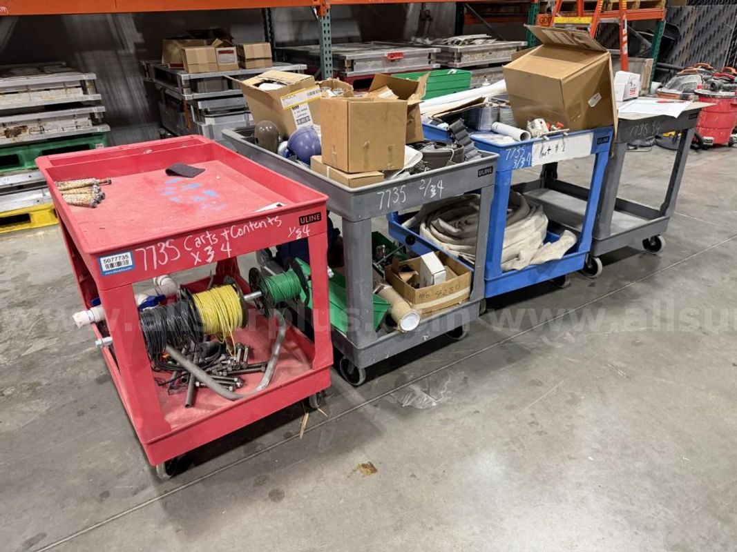 Roller Carts, Shop Supplies and MRO, Uline, Qty 4