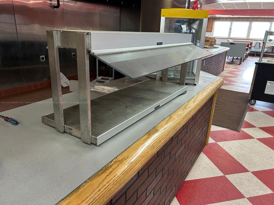 Hatco Glo-Ray Food Warmer with Heated Base and Sneeze Guard
