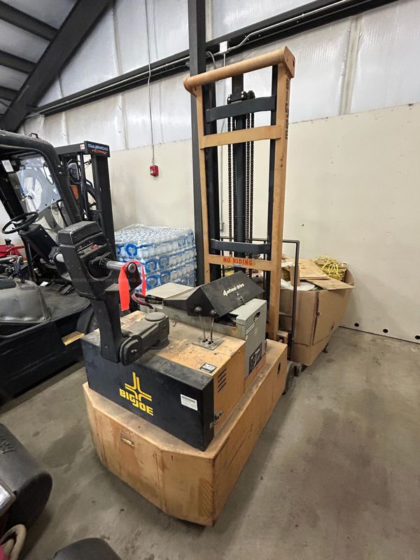 2 Big Joe PDC-25-154 Electric Walkie Stacker with 154-inch Lift Height