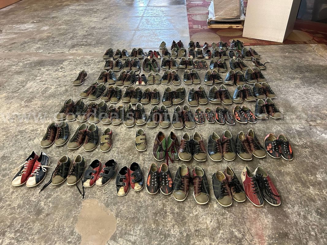 57 Pairs of Bowling Shoes of Various Sizes