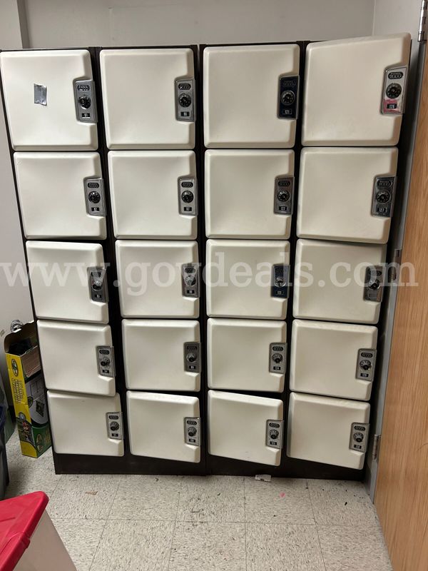 Qty 4 Sections of 90 Combination Lockers