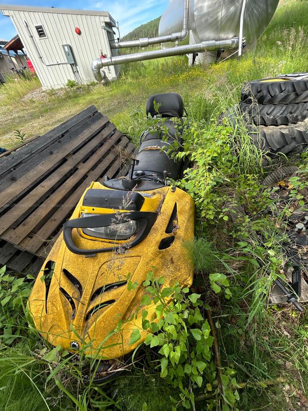 Ski-Doo Wide Track Snowmobile with 130 MPH Speedometer