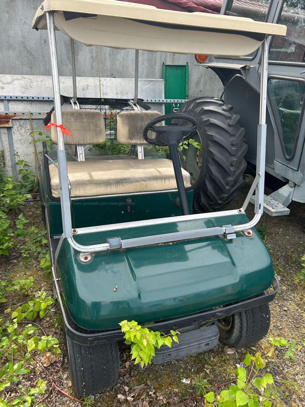 Club Car Gas-Powered Golf Cart with Tan Canopy