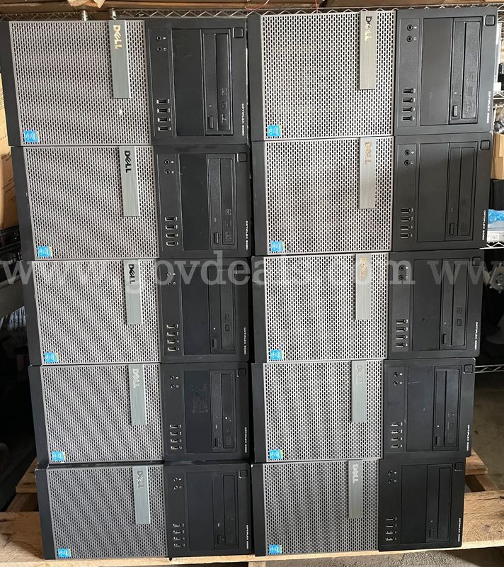 Lot of 10 Dell Optiplex 9020 MT Desktop Computers i5-4690 3.5GHz 8GB no HDD