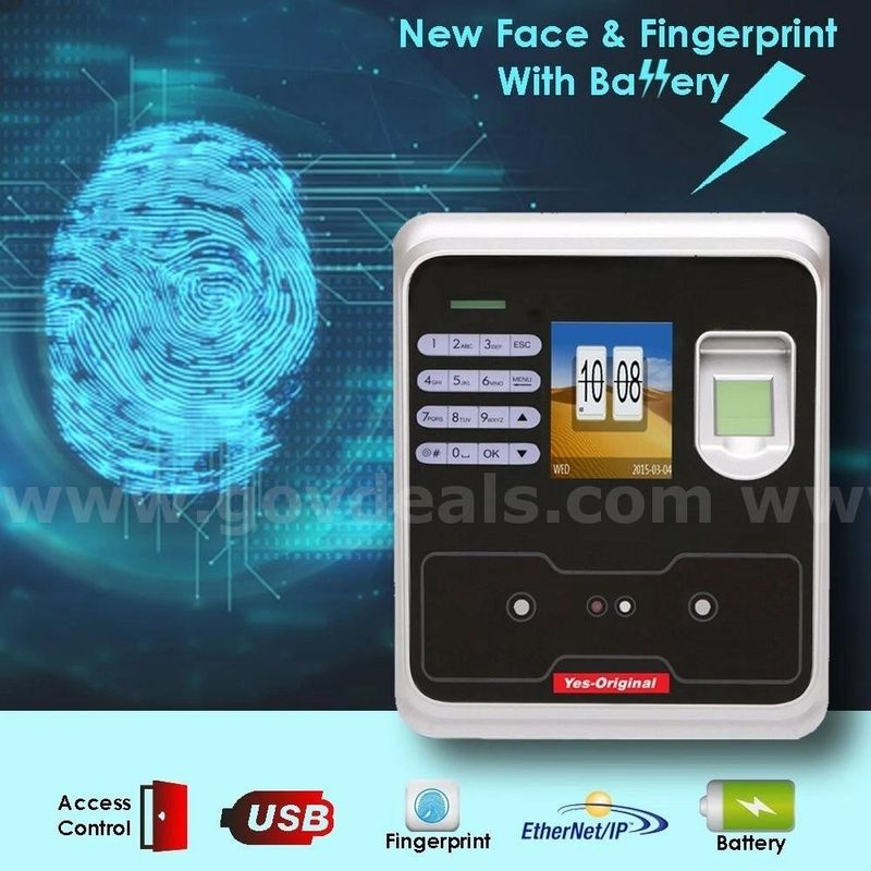 Lot of 10 Fingerprint Employee Time Clock Attendance Machine – Punch In/Out – Biometric –