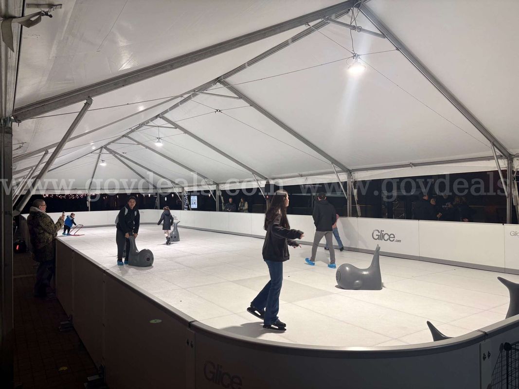 Glice Synthetic Ice Rink Package – Complete Commercial Setup used