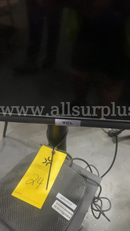1 Ea. TCL 50-inch 4K UHD TV with rolling stand