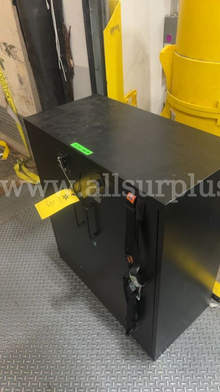 1 Ea. Heavy duty steel storage cabinet with shelves (fan not included)