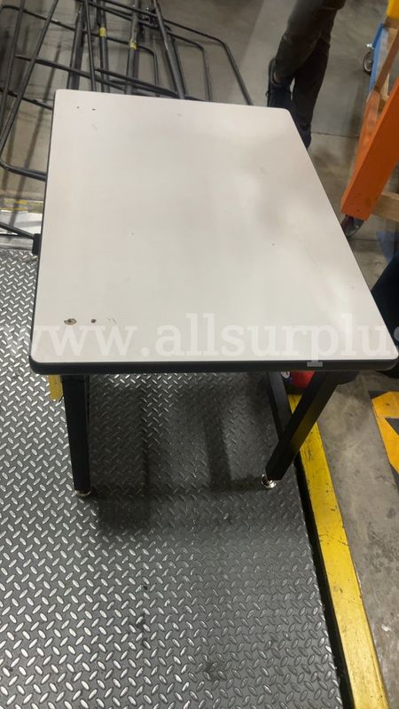 1 Ea. Small industrial work table, laminate top