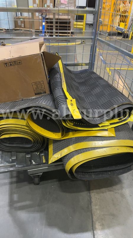 6 Ea. Anti-Fatigue Safety Floor Mat with Yellow Border