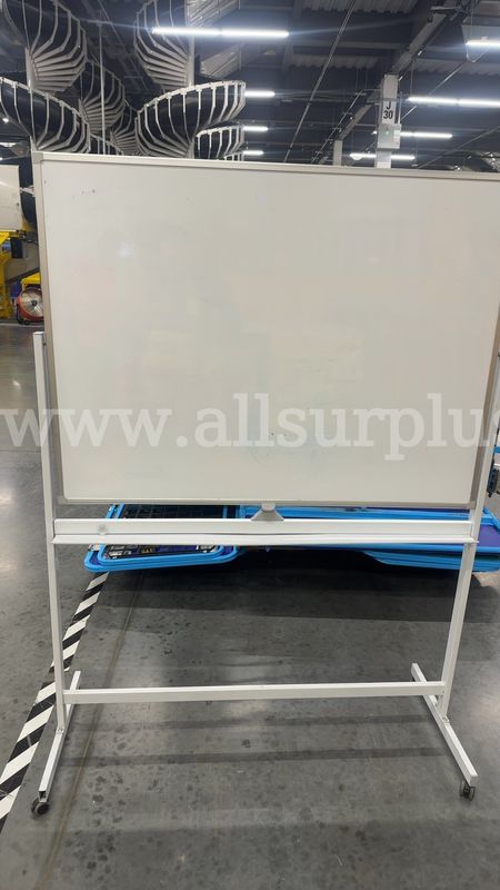 1 Ea. Mobile double-sided dry erase whiteboard 4x6 ft