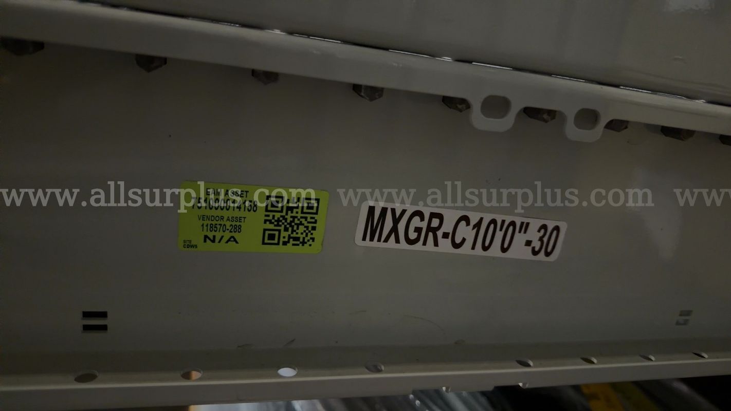 1 Ea. ConveyX Gravity Roller Conveyor 10ft with Casters