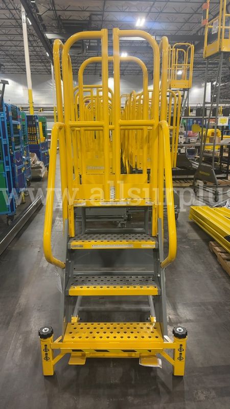 1 Ea. Cotterman Workmaster rolling work platform ladder