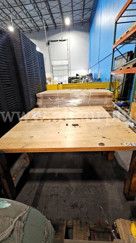 2 Ea. Heavy Duty Wood Top Workbenches