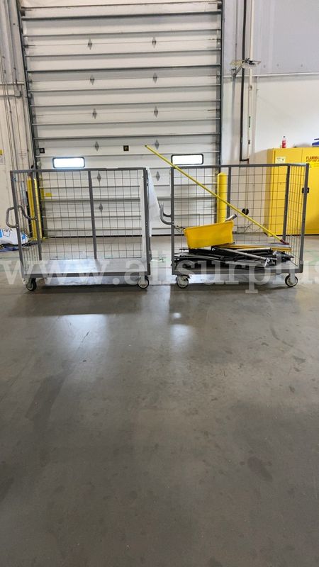 2 Ea. National Cart Co. wire enclosed picking cart