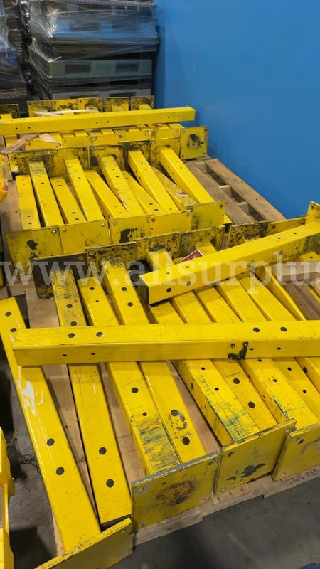1 Pallet, Heavy Duty Steel Rack Guardrails