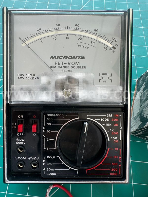 Micronta FET-VOM Analog Multimeter Model 22-204 – Vintage Electronic Test Equipment