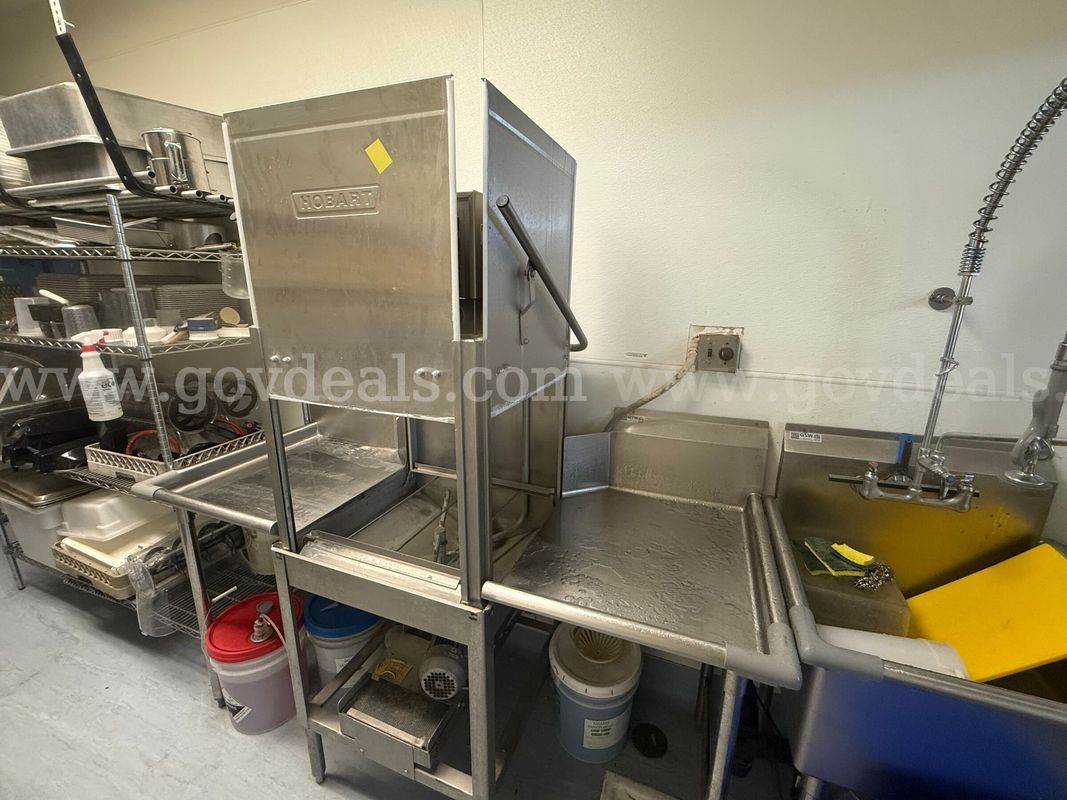 Hobart Single-Rack Commercial Dishwasher