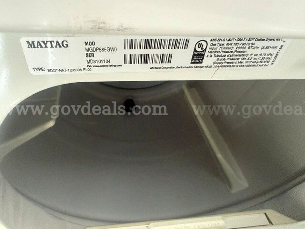 Maytag Commerial Dryer -There are a few scratches/dent/spots located on this dryer