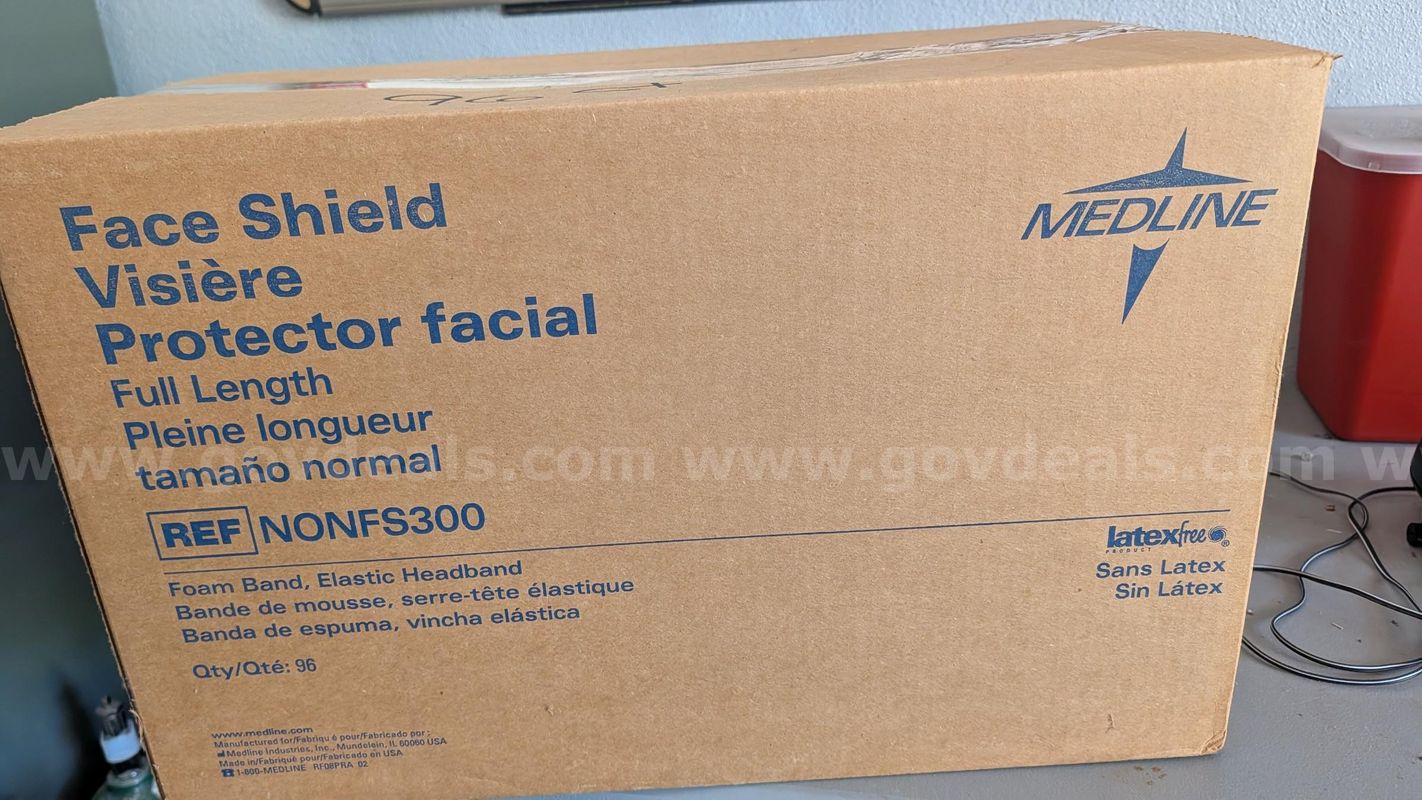 Medline Face Shield with Foam Band and Elastic Headband