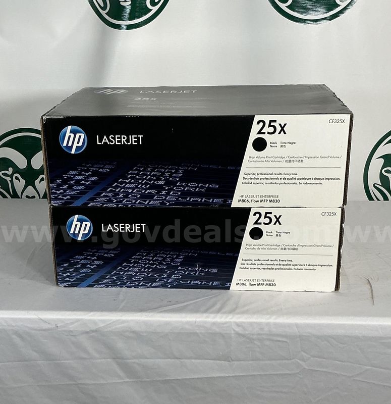 Lot of 2 HP Laser Jet CF325X Black Toner