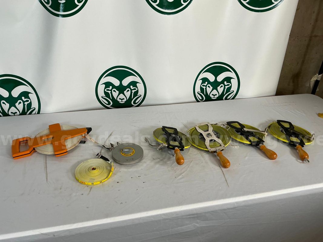 Lot of 7 Survey Tape Measures