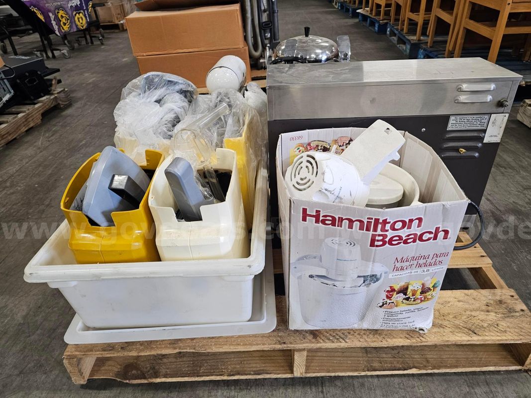 (One) Pallet Of Assorted Food Service Equipment