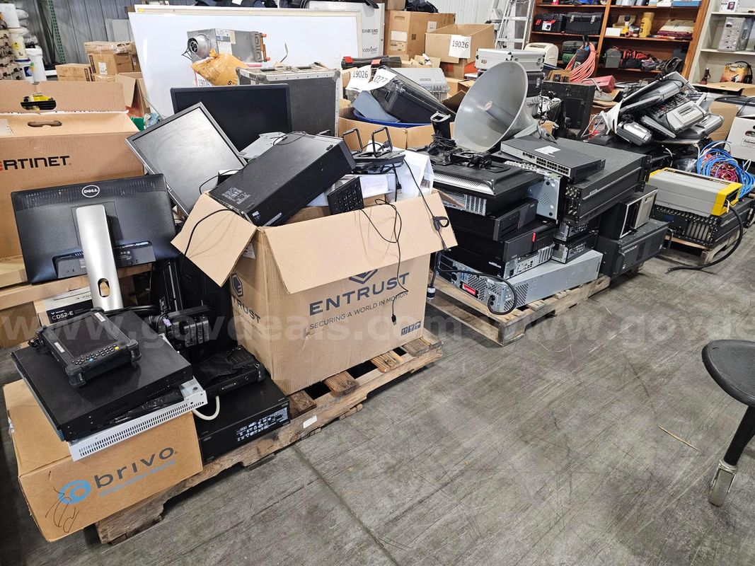 (4) Pallets Of Assorted Computer Equipment(Non Working) (For Parts Or Repair)