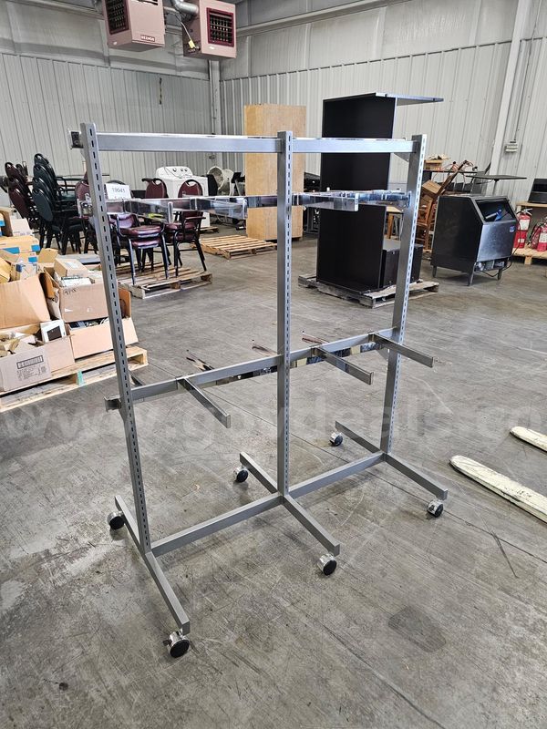 Rolling Display Rack (59in H X 47in W X 28in D)