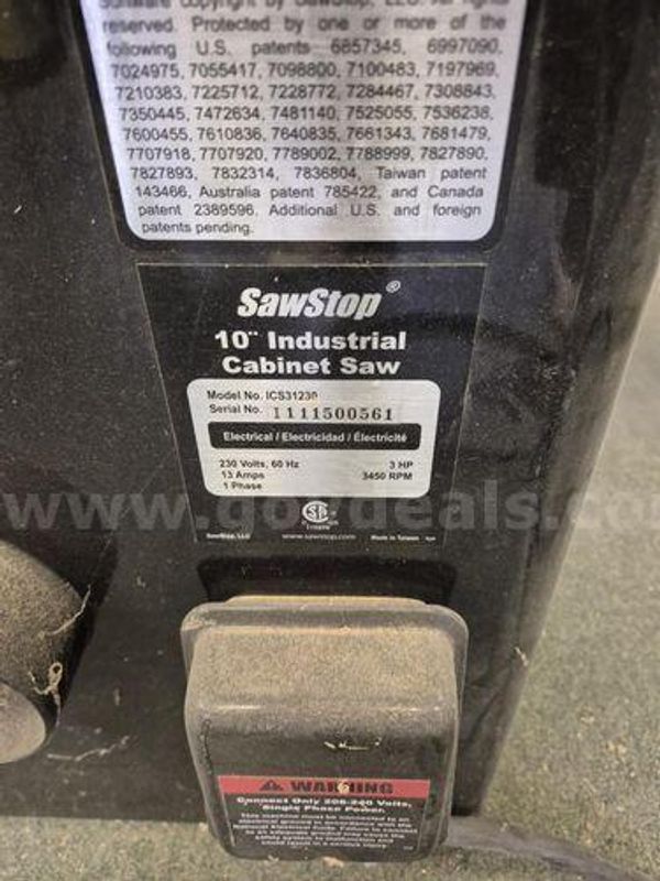 10'' Industrial Cabinet Saw (222908 Nb)