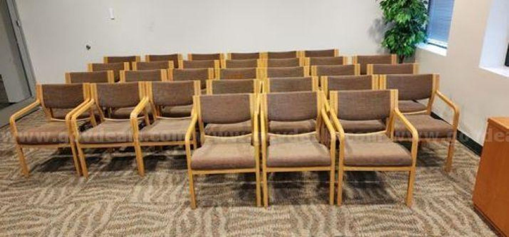 Conference Chairs Wooden With Arms(222715 TM)