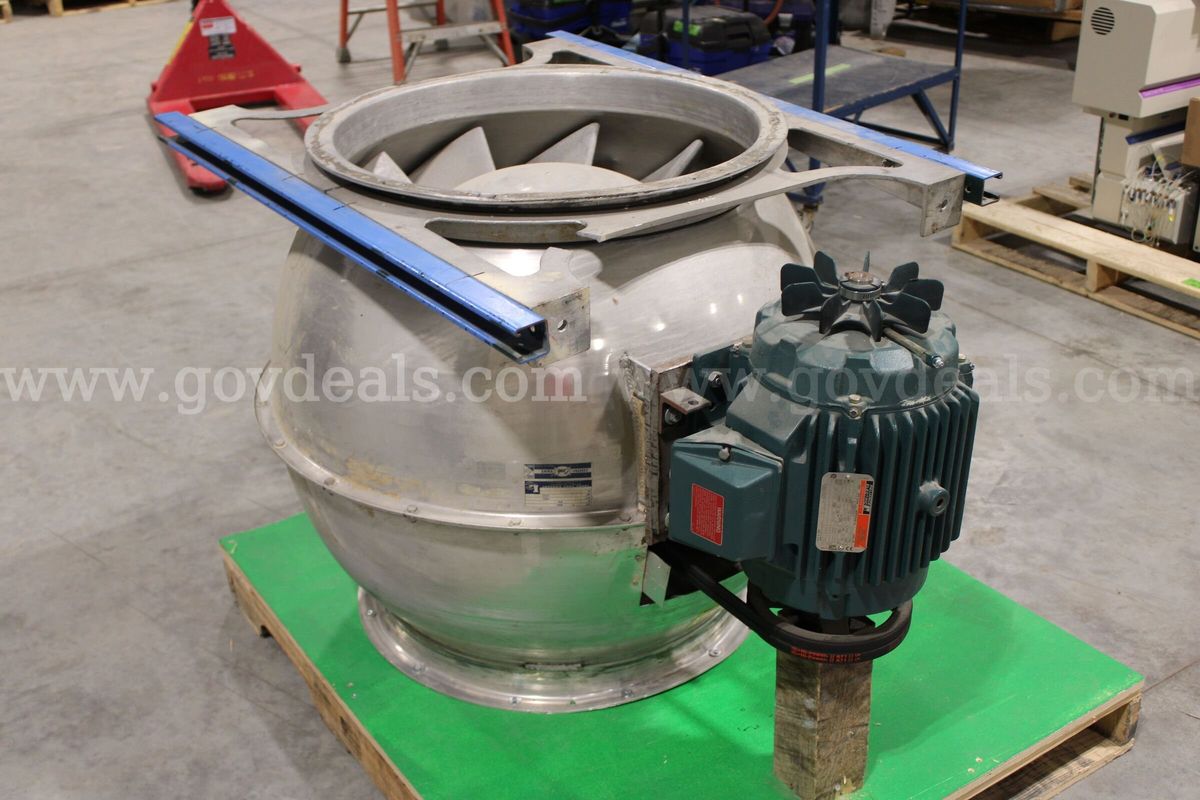 Loren Cook Centri-Vane Inline Fan with Motor
