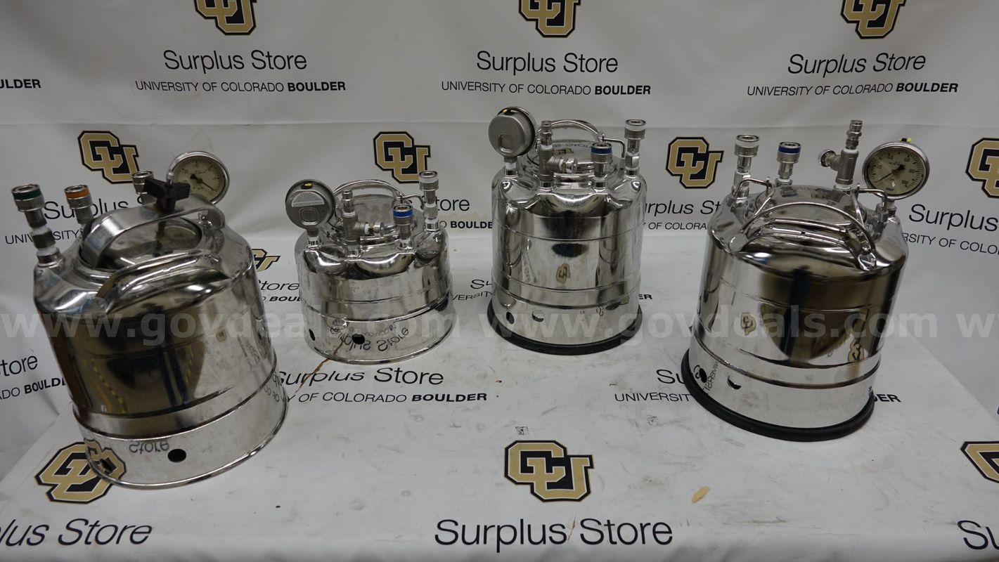Lot of 4 Millipore Dispensing Pressure Vessels