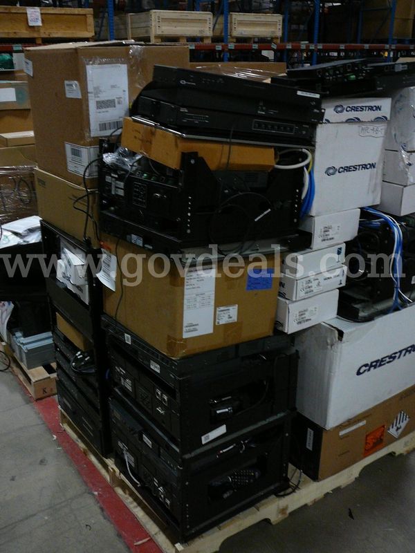 Pallet of assorted A/V Equipment