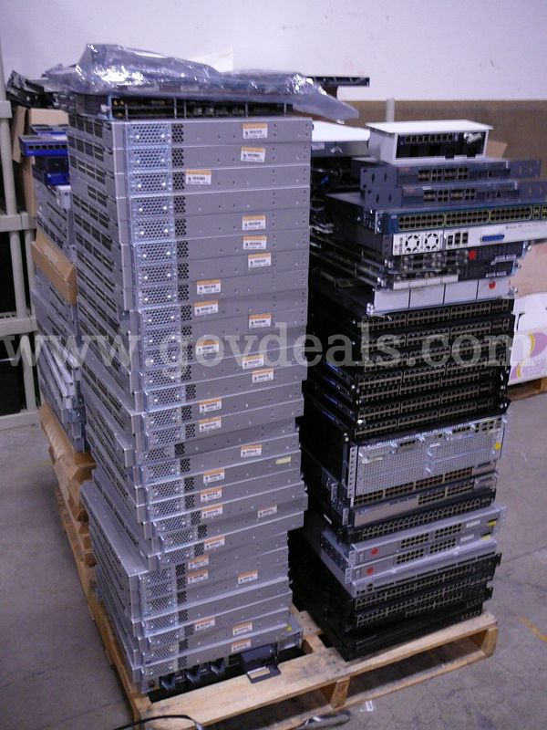 Pallet of Networking Equipment