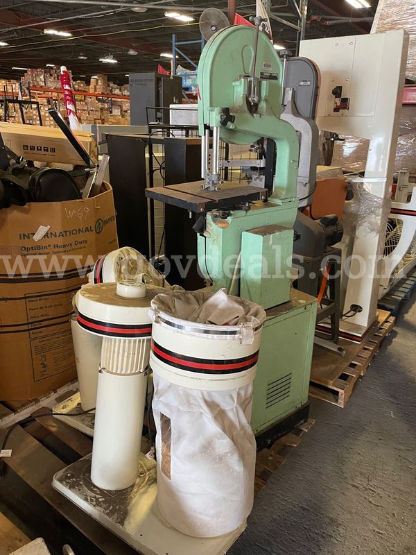 Delta Bandsaw and 2 Jet Dust Collectors