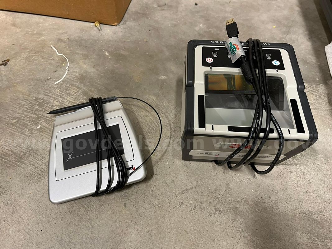 Cogent Livescan Fingerprint Scanner With Laptop