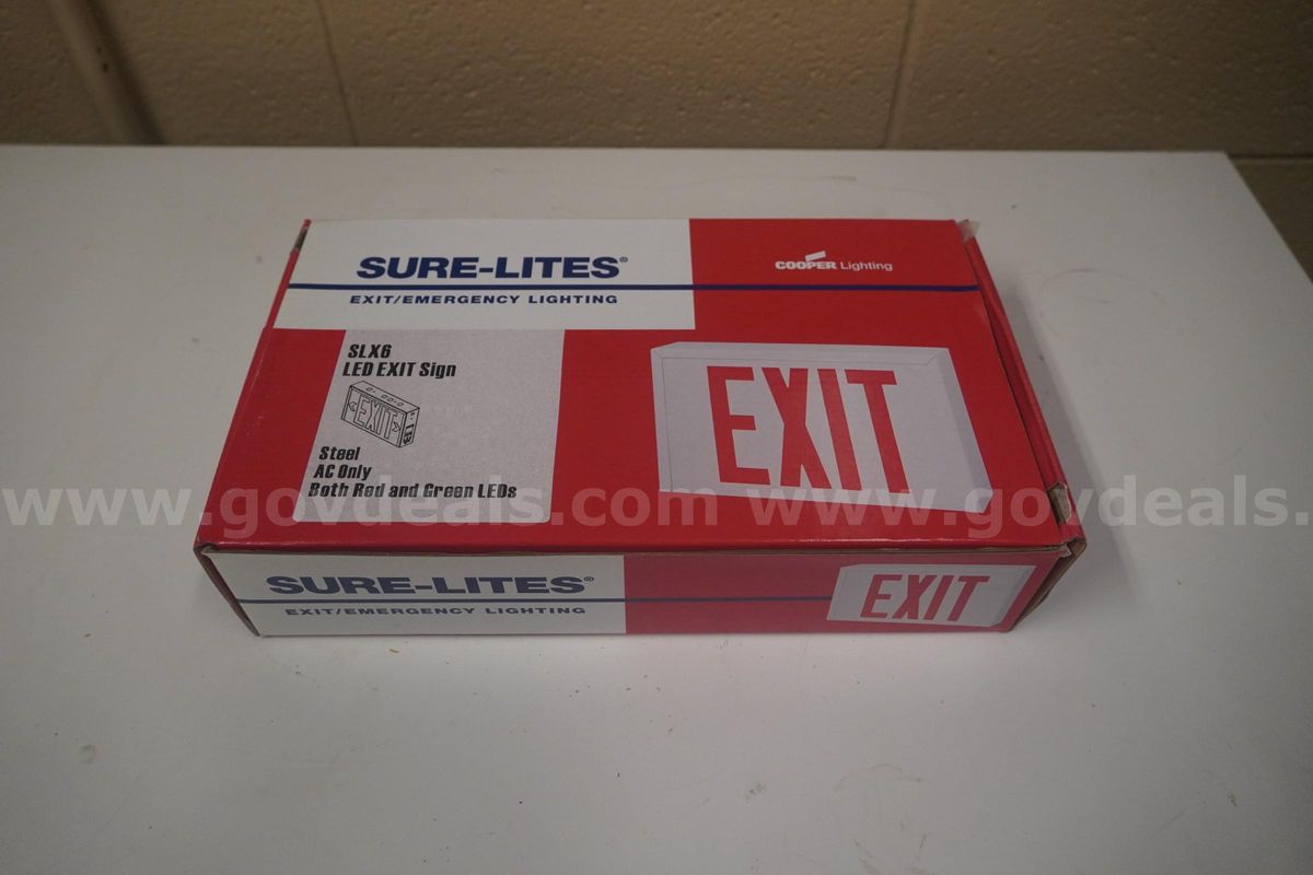 Sure-Lite Red/Green LED Exit Sign