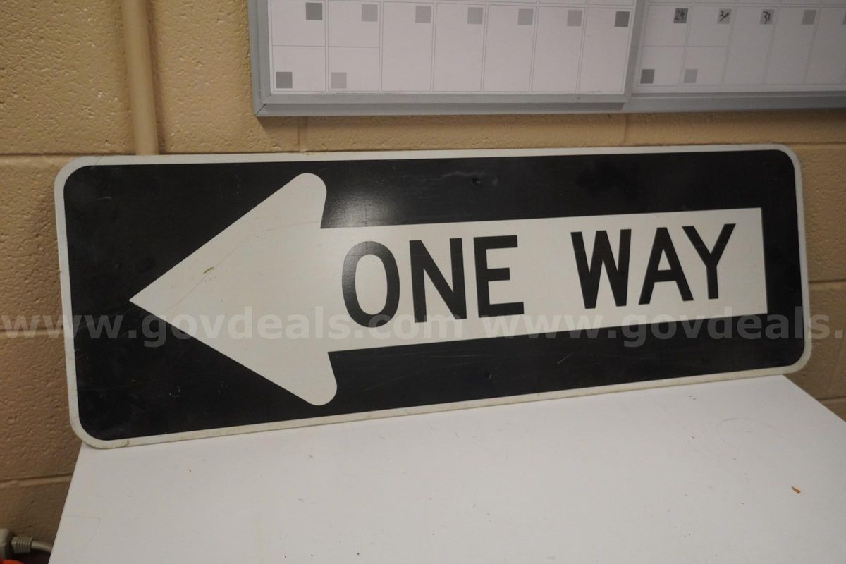 Metal "One Way" Sign