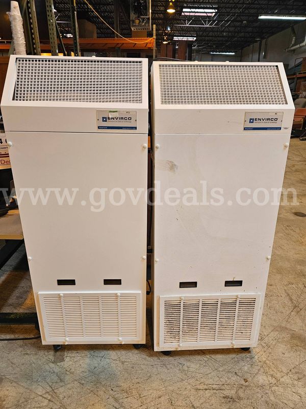 Lot of 2: Envirco-Hospi-Gard IsoClean Hepa Filtration Systems 115V 60Hz