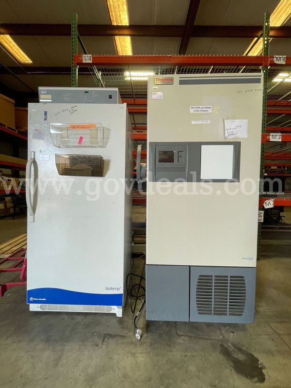 1 Lot 2 Laboratory  Freezers " As-Is"
