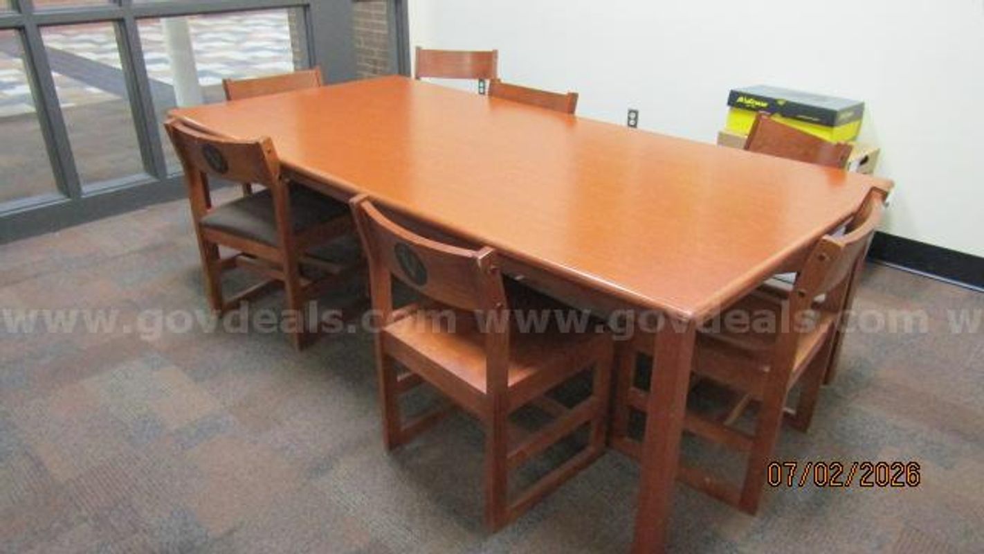 Conf table and chairs