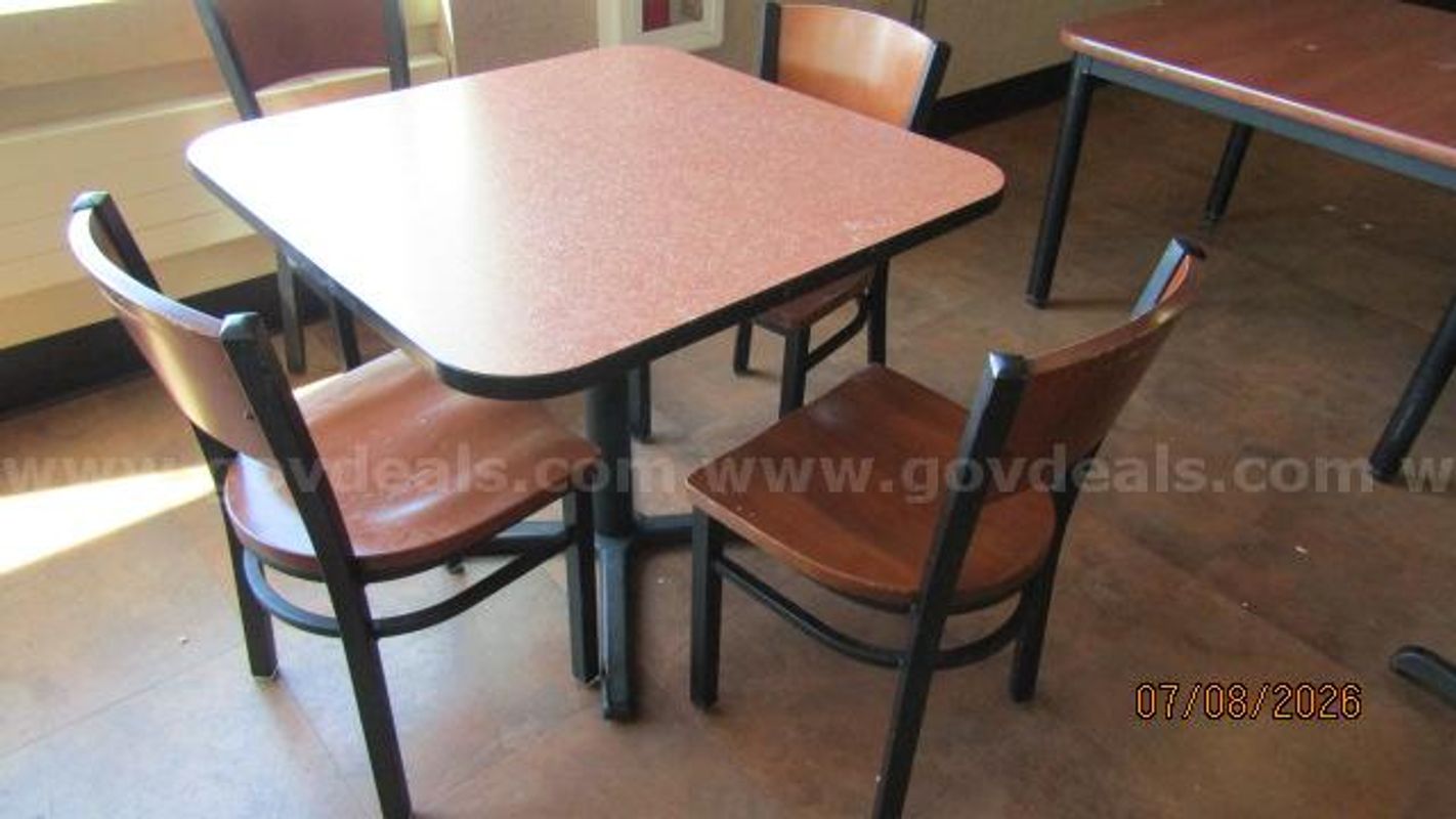 36" Square table & chairs