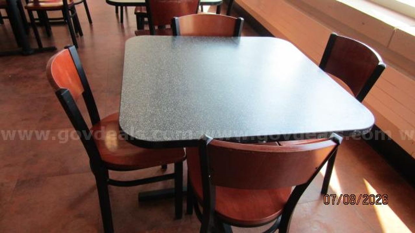 36" Square table & chairs