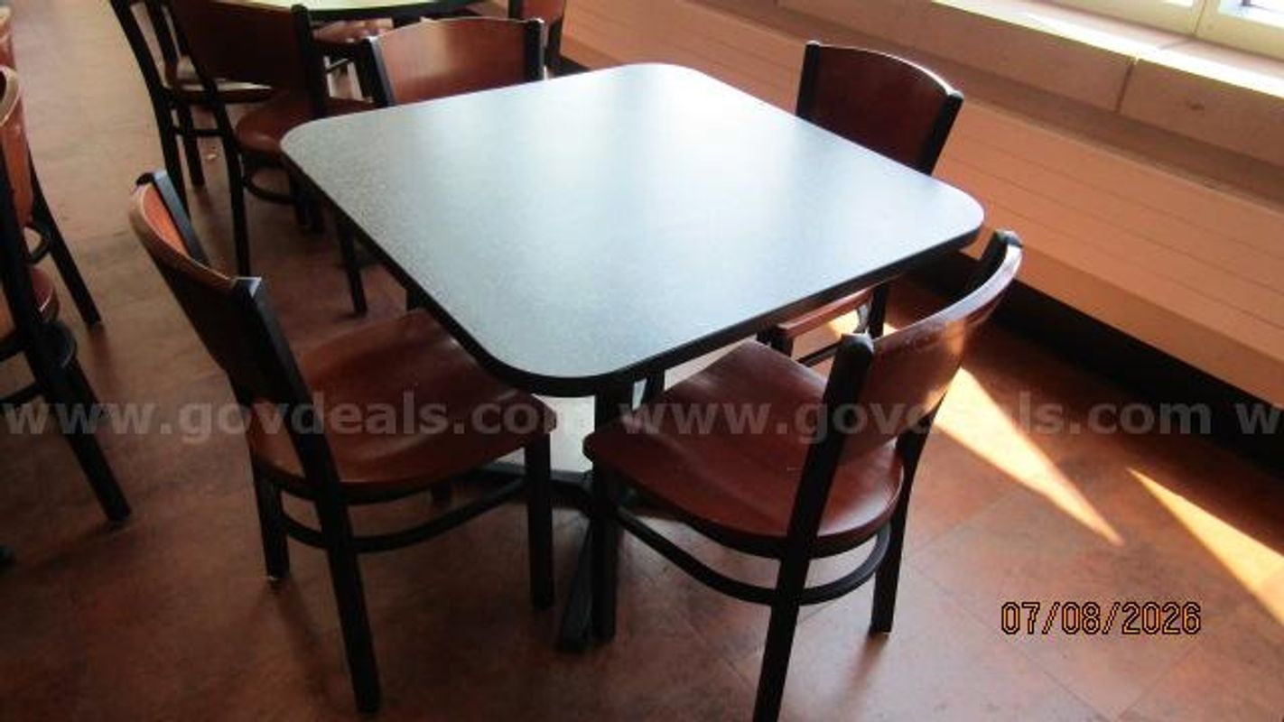36" Square table & chairs