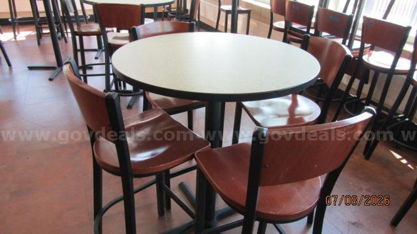 High top table & chairs